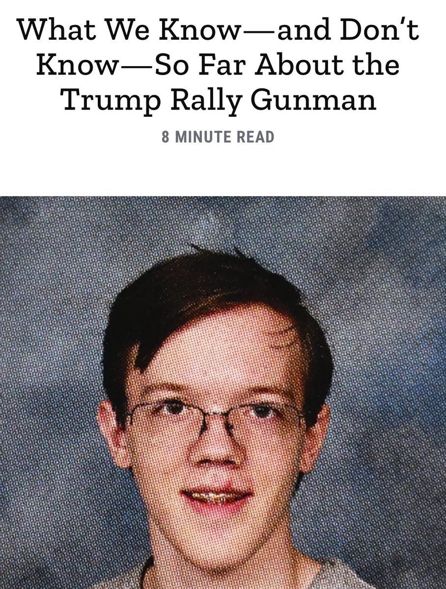 atensnut's tweet photo. FBI says they’ve gotten into Thomas Crooks phone and still can’t find a motive.  

I guess they’ll file that in the same file as Hunter’s laptop and Epstein Client List. https://t.co/dJulcHTyn1