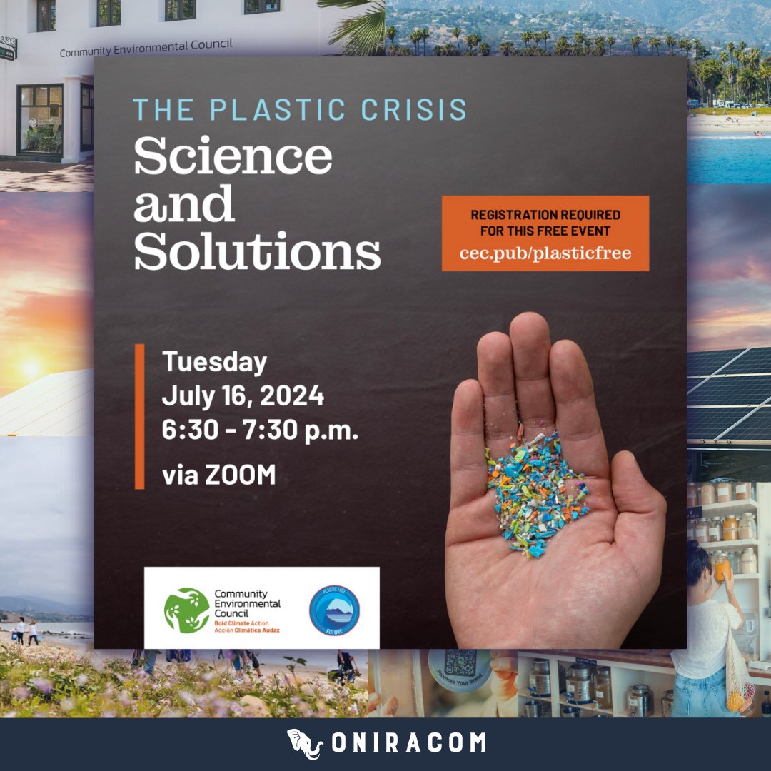 There’s still time to register for <a href="/CECSB/">CEC SB</a>'s virtual webinar tomorrow, Tuesday, July 16, 2024, from 6:30 PM to 7:30 PM via Zoom. Let’s be the change we want to see! Link to register: us02web.zoom.us/webinar/regist…

#CommunityAction #CauseMarketing #Sustainability #PlasticFreeJuly