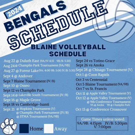 🚨BVB 2024 Schedule🚨