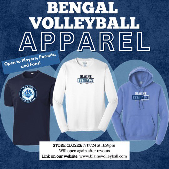 BVB Apparel 
🔗 blainevolleyball2024.itemorder.com/shop/home/