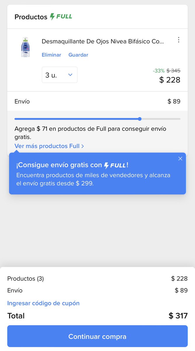 iscauv's tweet photo. @ML_Mexico para que promocionas cosas que no vas a cumplir?? Porque cumplo el mínimo y de cualquier forma me cobran envío?? 🤬 https://t.co/uDfZ86Vc41