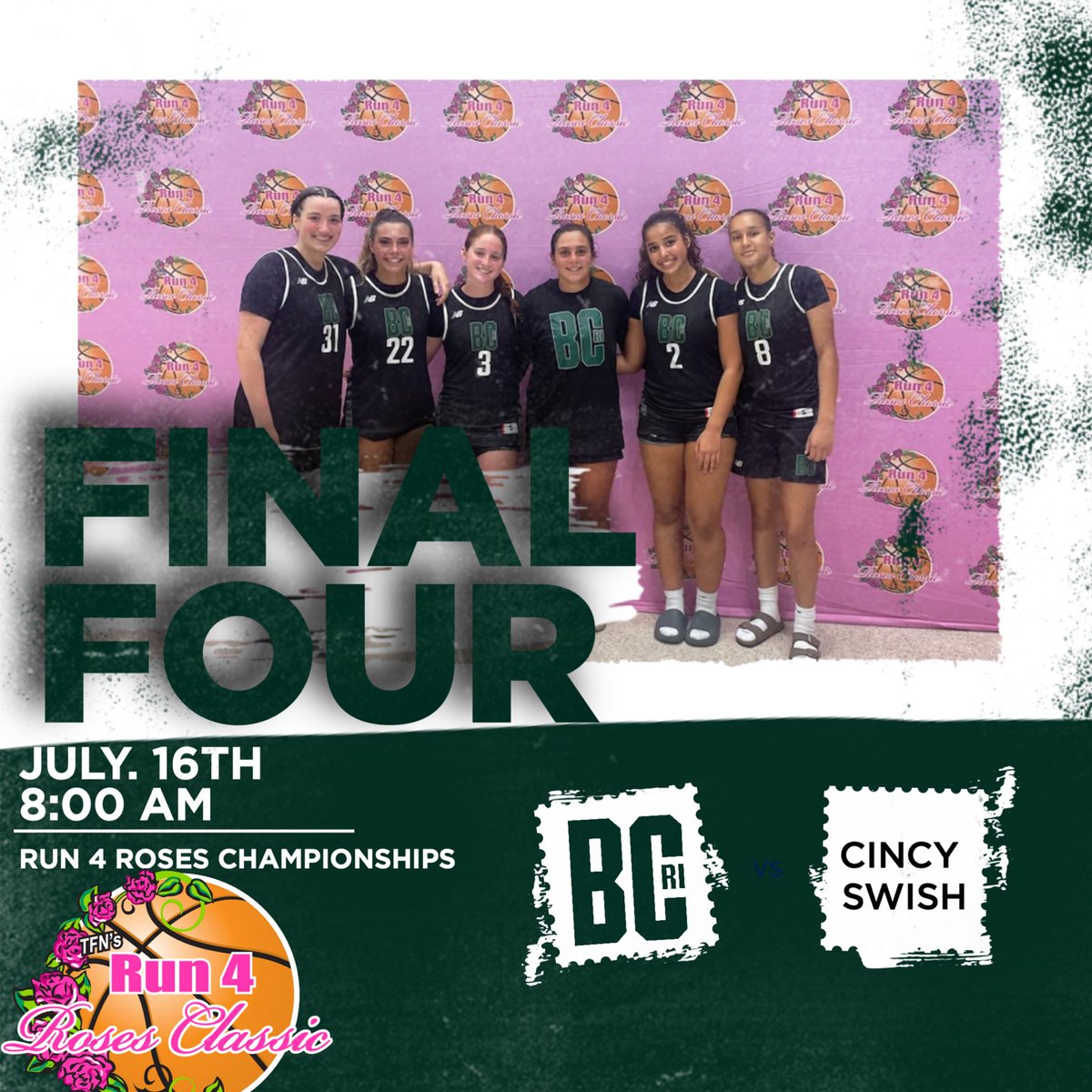 Ben Silvia (@coachbensilvia) on Twitter photo Vanessa Piscione β25 is a daily triple double threat. She has been arguably our biggest stock riser <a href="/TFNsRun4Roses/">TFN's Run 4 Roses</a>. Game changer in transition with her long outlets, and scores inside-out. Coaches are taking notice!
Come watch her play in Final Four tomorrow morning! Vanessa Piscione β25 is a daily triple double threat. She has been arguably our biggest stock riser <a href="/TFNsRun4Roses/">TFN's Run 4 Roses</a>. Game changer in transition with her long outlets, and scores inside-out. Coaches are taking notice!
Come watch her play in Final Four tomorrow morning!