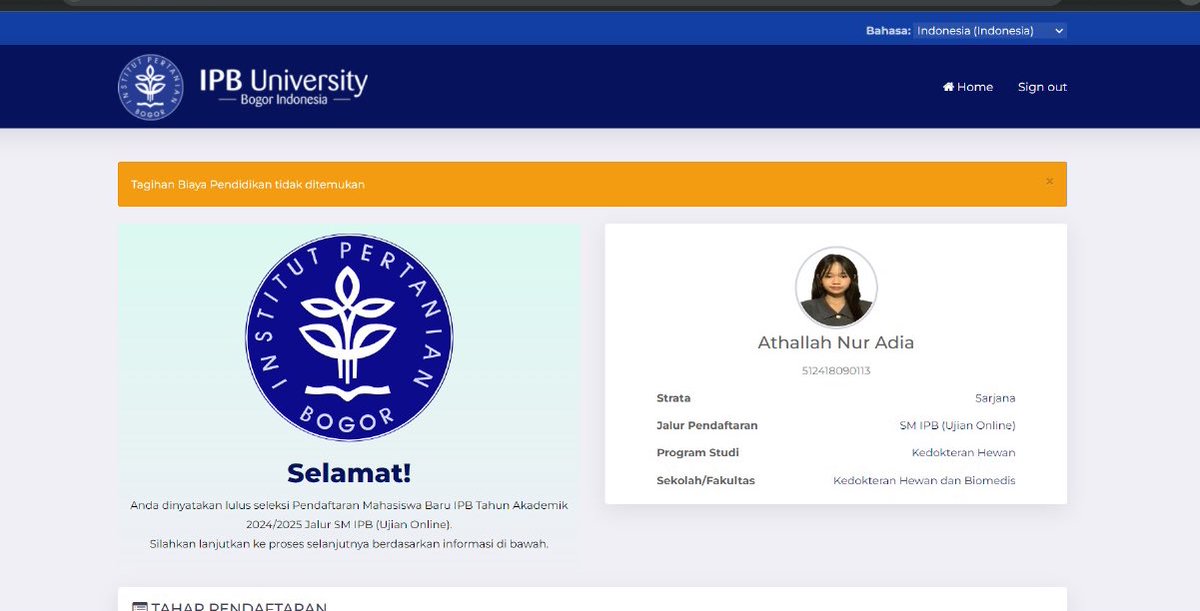 creanypuff's tweet photo. YAALLAH AKHIRNYA AKU LOLOS JDJSIZN IPBKU SAYANG💓💓💟💟💟💓💗💖 makasih yaallah makasih banyak untuk kesempatannya https://t.co/udtUO1BsTX