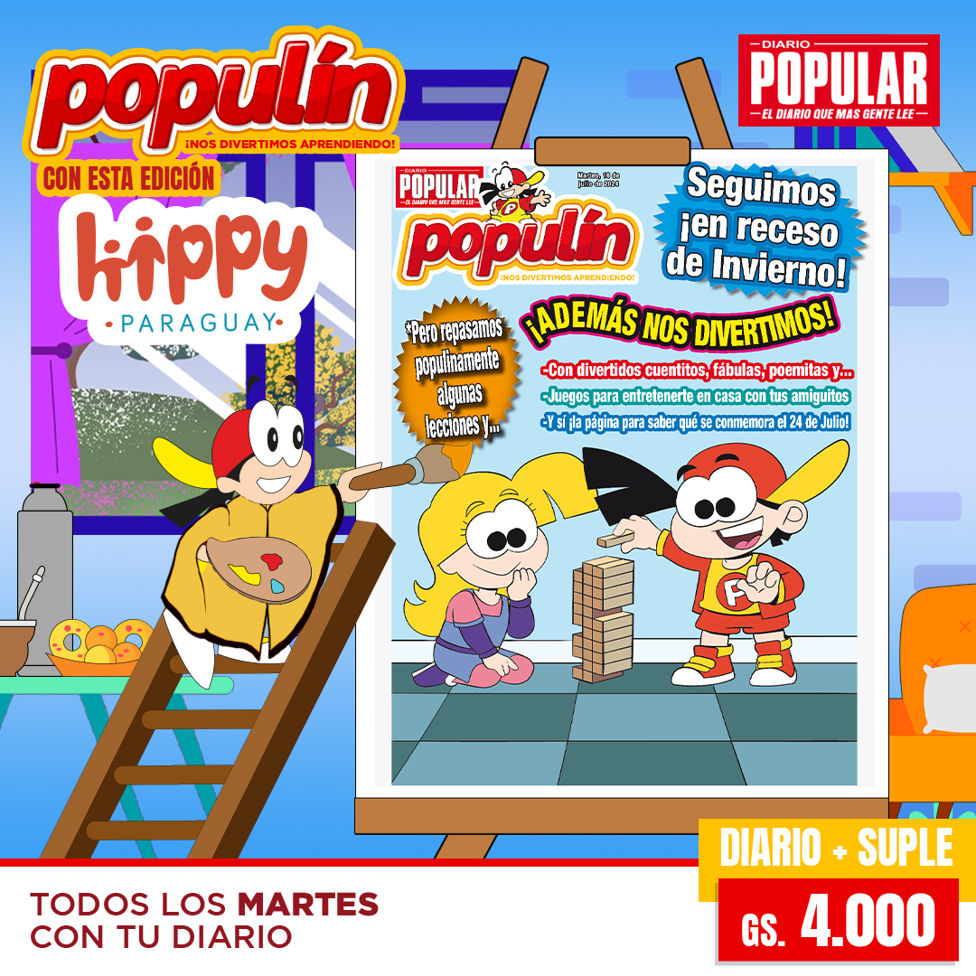 somospopupy's tweet photo. #Populín 🥳 | Llega hoy con tu diario popular 🤓, el suplemento más divertido y en donde más aprenderás. 🤩

Encontrá tu diario con tu canillita amigo 👏🏻

#popular #popu #elpopu #diariopopular https://t.co/foXXzJcZ1u