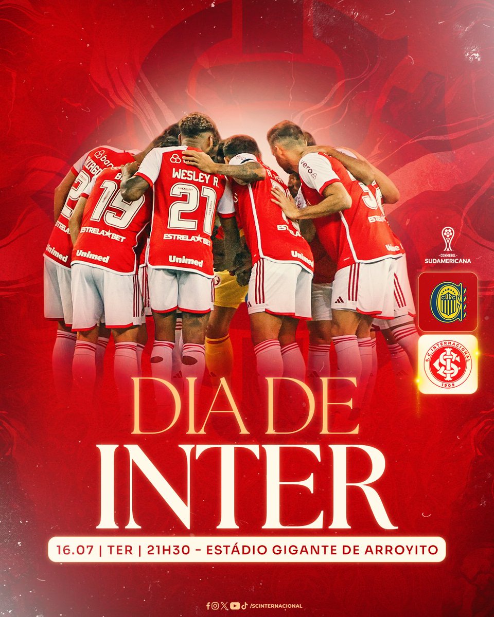 SCInternacional's tweet photo. 𝐃𝐈𝐀 𝐃𝐄 𝐈𝐍𝐓𝐄𝐄𝐄𝐄𝐄𝐄𝐄𝐄𝐄𝐄𝐄𝐑! 🇦🇹💥🇦🇹💥🇦🇹💥

Terça-feira de Clube do Povo na Argentina! A partir das 21h30, o Colorado disputará, contra o Rosario Central, no Gigante de Arroyito, o jogo de ida dos playoffs da @SudamericanaBR. ⚽️🏟️

𝗩𝗔𝗠𝗢𝗦, 𝗖𝗢𝗟𝗢𝗥𝗔𝗗𝗢! 🔥 https://t.co/QqvwNbsmcL