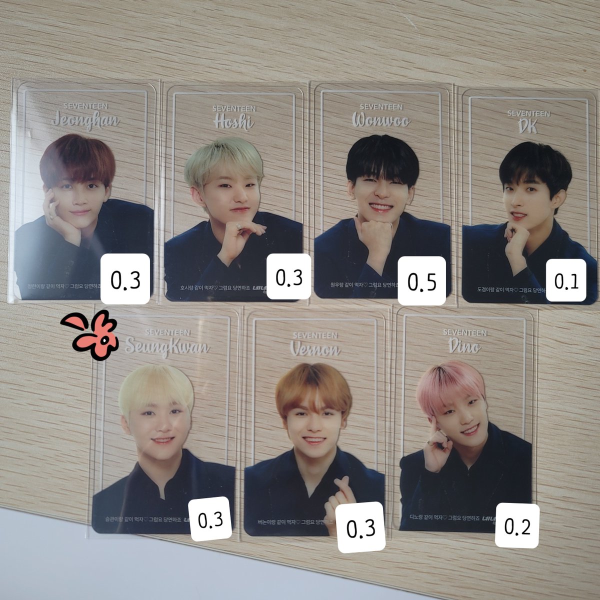 kpop_shopia's tweet photo. wts//want to sell

세븐틴 SEVENTEEN SVT 포토카드 포카 photocard 양도

에스쿱스 SCOUPS 정한 JEONGHAN 조슈아 JOSHUA 준 JUN 호시 HOSHI 원우 WONWOO 우지 WOOZI 디에잇 THE8 민규 MINGYU 도겸 DK 승관 SEUNGKWAN 버논 VERNON 디노 DINO an ode 언오드 네네치킨 투명포카 https://t.co/p2LtdiY1NT