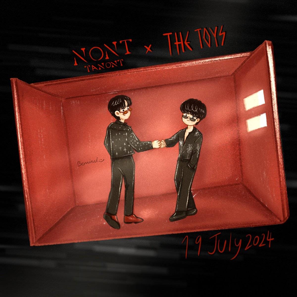 bomind_tn's tweet photo. : ไปร้องเพลงกัน 🎤🎵

📍19 July 2024 

#NONTTANONT #THETOYS 
#THETOYSXNONTTANONT 
#bomindDraw https://t.co/O7J0uPqECP