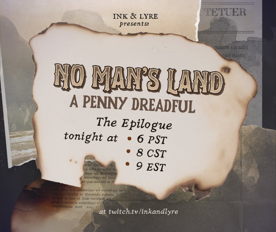 inkandlyre's tweet photo. Join us for the season wrap of No Man's Land!

https://t.co/wuKRTjAOQk

🏜️💀🐎 https://t.co/pqpn76Uaz9