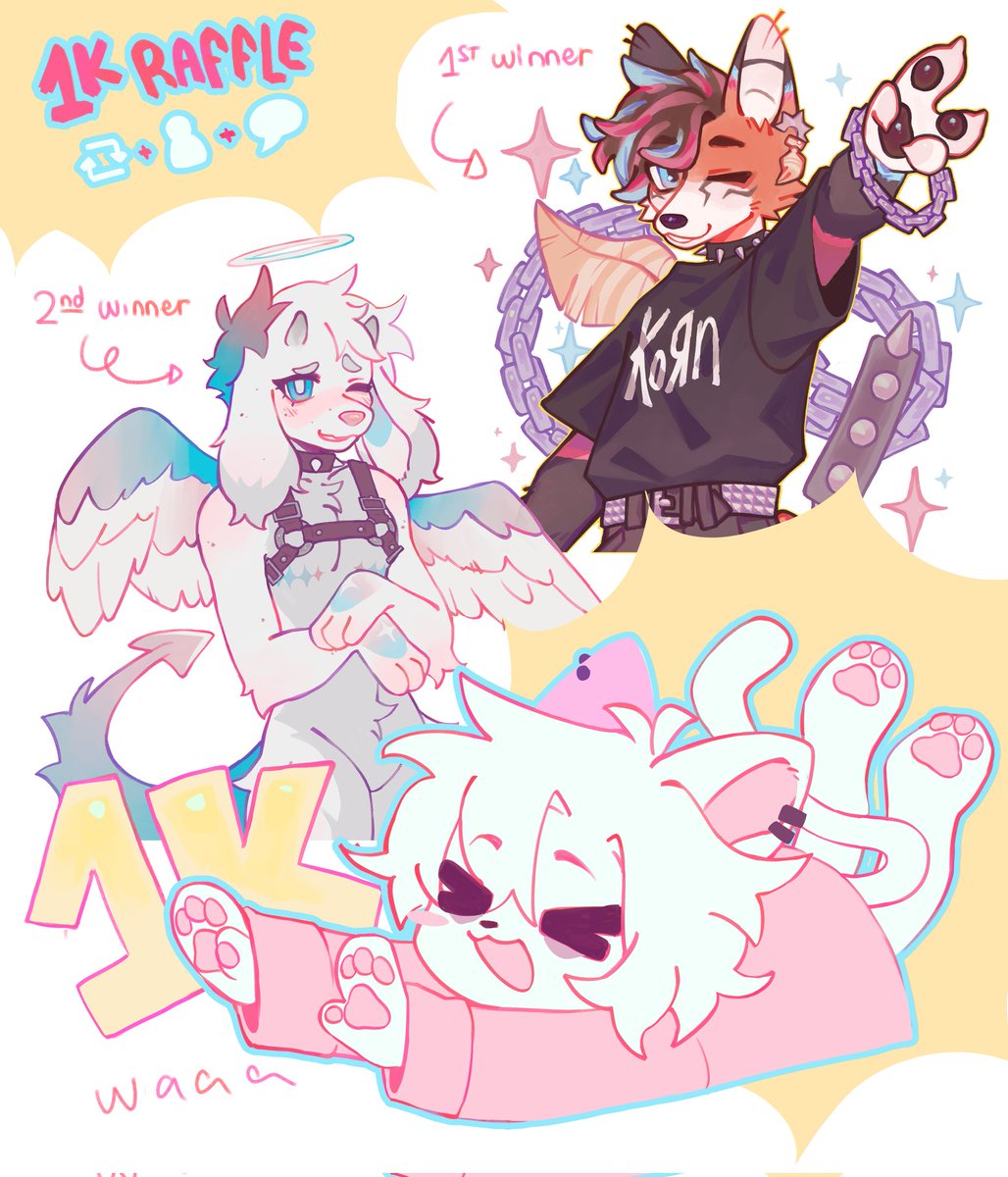 🩷 1K ART RAFFLE!!  (⁠ﾉ⁠◕⁠ヮ⁠◕⁠)⁠ﾉ🩷

1st place - halfbody fullcolor
2nd place - simple halfbody 

TO JOIN:
🔄 RT + ☑️ follow
🗨️ Reply with your character
ENDS: August 1st