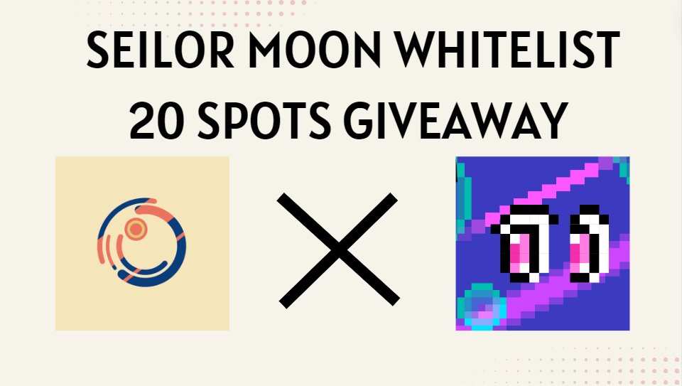 DOT β (@dotonchain) on Twitter photo β New partnership!
π€DOT ON SEI x SEILOR MOON
π20 SEILOR MOON whitelist FREE MINT to grab
πHow to join :
1. Follow @DotOnSei & <a href="/SeilorMoon_NFT/">Seilor Mπn (π,π΄)</a>
2. Like & Retweet
3. Drop sei wallet & tag 3 friends
Winners in 36 hours! β New partnership!
π€DOT ON SEI x SEILOR MOON
π20 SEILOR MOON whitelist FREE MINT to grab
πHow to join :
1. Follow @DotOnSei & <a href="/SeilorMoon_NFT/">Seilor Mπn (π,π΄)</a>
2. Like & Retweet
3. Drop sei wallet & tag 3 friends
Winners in 36 hours!