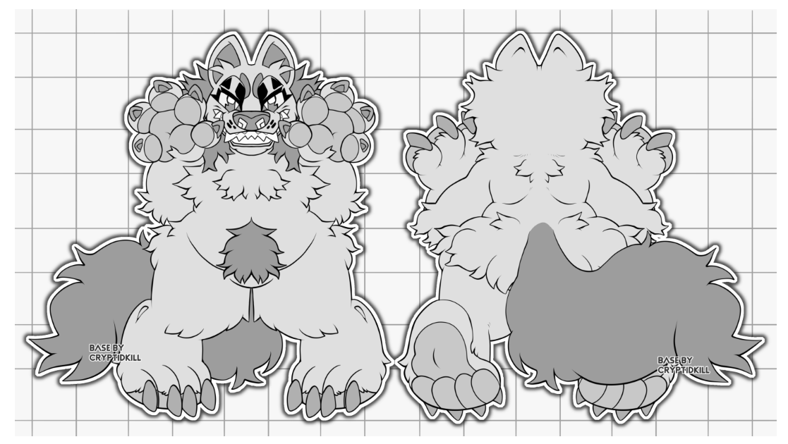 CRYPTIDKILL's tweet image. I dont think a lot of people are aware but i have a drive of completely free to use bases spanning from 2020 onward! theres roughly 70 overall, with all sorts of styles, species, and layouts! :]

lots come with ez-color layers &amp;amp; my brushes!

some examples!! link in my pinned