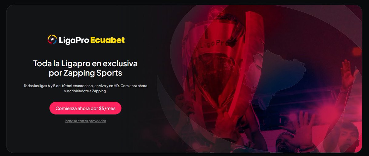 Puntaje_Ideal's tweet photo. 🚨 Según esta filtración, Zapping (empresa chilena que ofrece servicios de TV por internet) llegará a Ecuador 🇪🇨 y ofrecerá los partidos de la Liga Pro 🇪🇨 tras un acuerdo con Xtrim.

⚽ El "Plan Fútbol" costaría 5 dólares por mes y se podría ver en hasta cinco dispositivos de manera simultánea en la red de tu hogar.

❌ Aún no hay anuncio oficial al respecto.