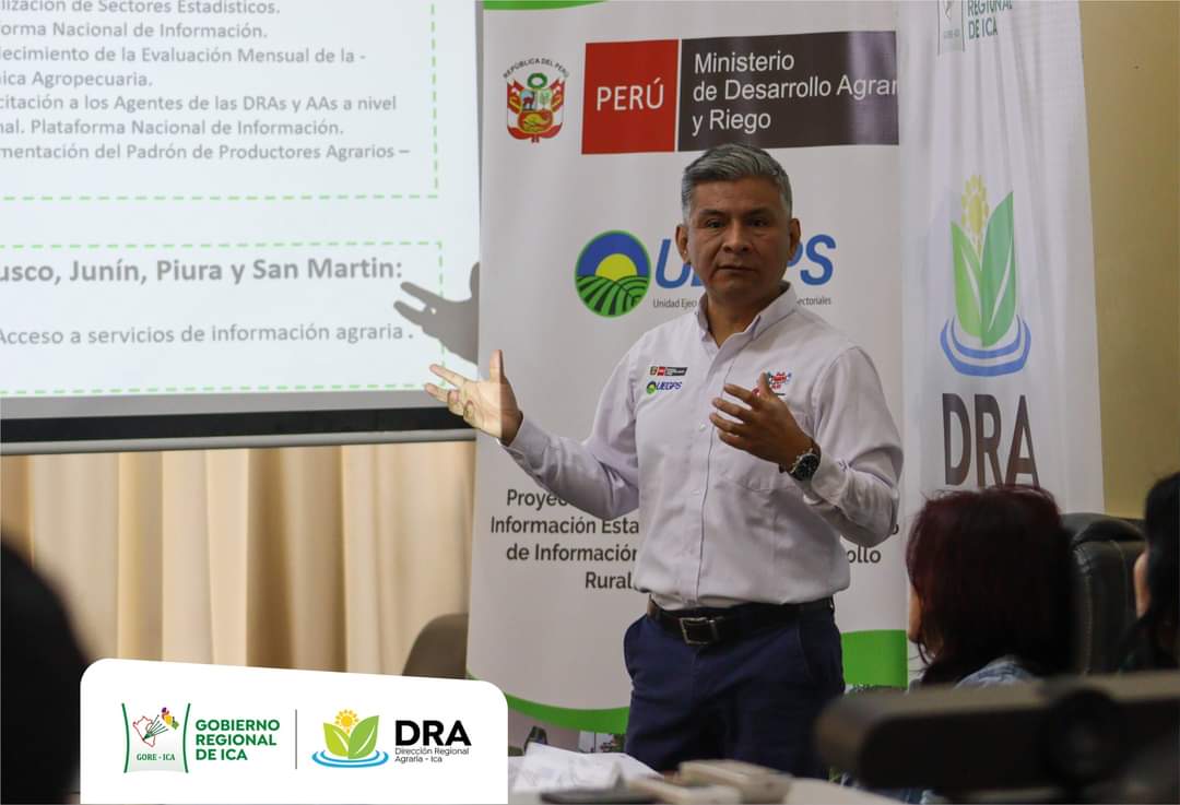 IcaGore's tweet photo. A fin de aunar esfuerzos que conduzcan a la ejecución de la encuesta de costos de producción con el cultivo de maíz amarillo duro, los profesionales de la @DRA_Ica se reunieron con el equipo del #ProyectoPiader del @midagriperu. https://t.co/mYoaR3ptW2
