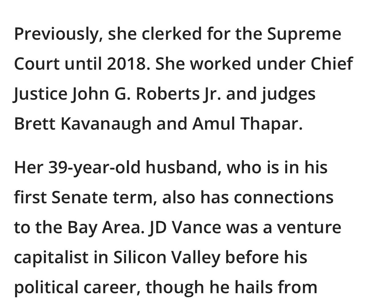 michaelharriot's tweet image. Wait….

The wife of Trump’s VP pick clerked for chief justice John Robert AND Brett Kavanaugh?

I’m sure that won’t matter in a disputed election.