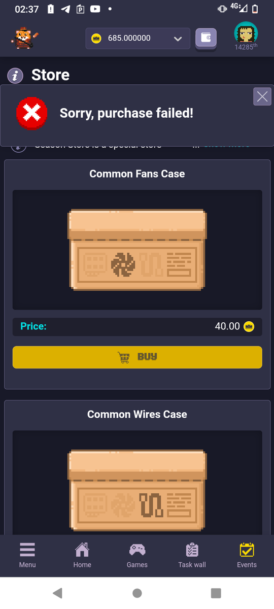 LisaDavidson88's tweet photo. @rollercoin_com the season isn't over yet. There are 8 hours left and I can't use the RST tokens to purchase the boxes. I could only purchase one miner. https://t.co/aXByVgjmIs