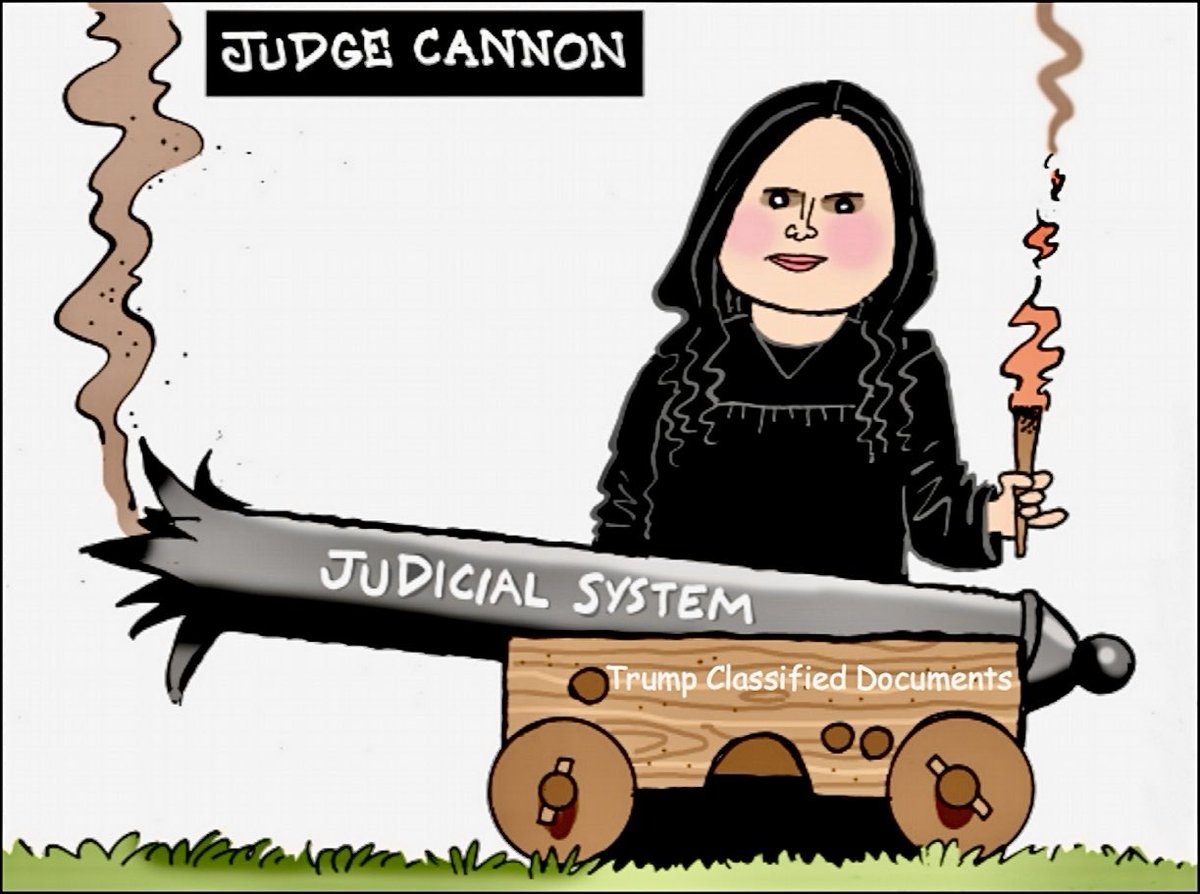 BeauxMot's tweet photo. LOOSE CANNON — That's the Navy term for Aileen Cannon dismissing the Trump documents case on a technicality. https://t.co/dVOujOwSqm