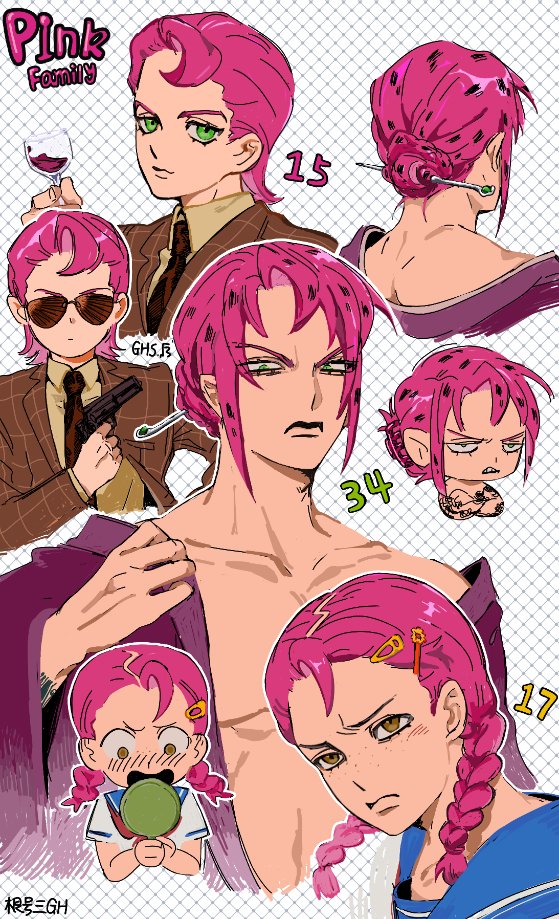 KerwinEva1's tweet photo. #jojo #diavolo #TrishUna #doppio 
#粉红亲子 #粉红父女 
又是粉红元素喽 https://t.co/I1JL1vikdu