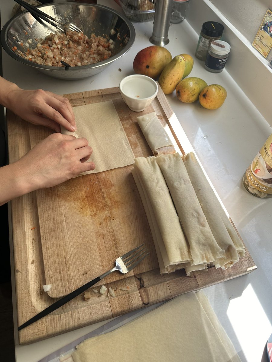 MYSTIC7's tweet photo. Made homemade lumpia today😋 https://t.co/8DoQxkDrut