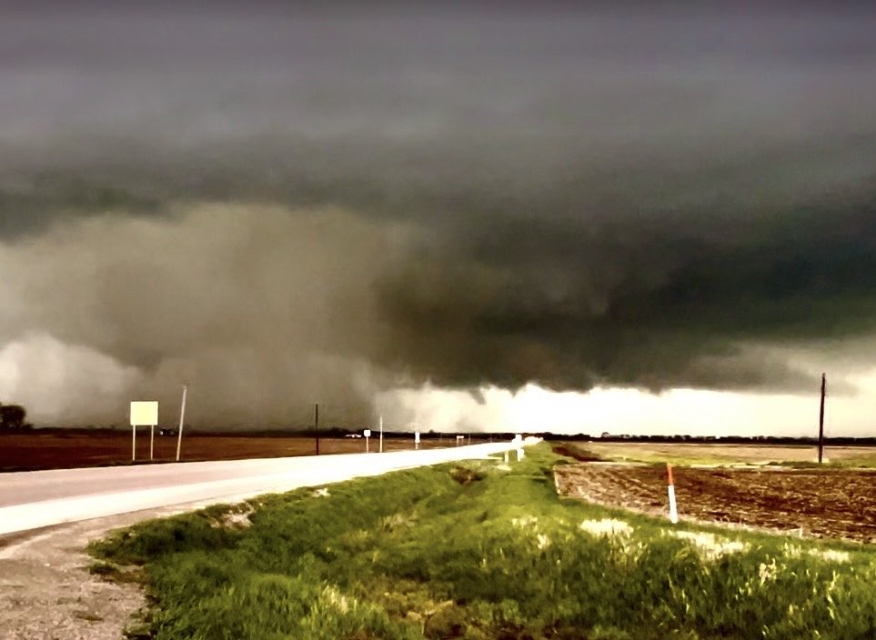 The Elkhorn Nebraska EF3 from April 26, 2024. I took this photo after the tornado moved away from Elkhorn and headed south toward Blair, Nebraska.
