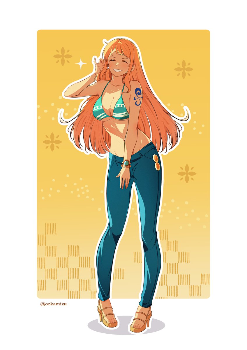 Ookamizuu's tweet photo. Fanart Nami

#namionepiece #fanart #ONEPIECE #illustration https://t.co/jUJIKyr8ub