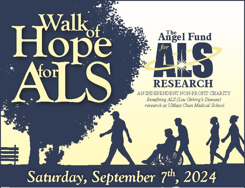 Join us on Sat., Sept. 7th for the Walk of Hope for ALS. The walk, the Faces of ALS, the family day, is a day of coming together and raising funds for <a href="/theangelfundals/">The Angel Fund</a>   benefiting ALS research at <a href="/UMassChan/">UMass Chan Medical School</a> .
Reg: 9 am - Walk: 11 am 
theangelfund.org/events/walk-of…
#StepUpToCureALS