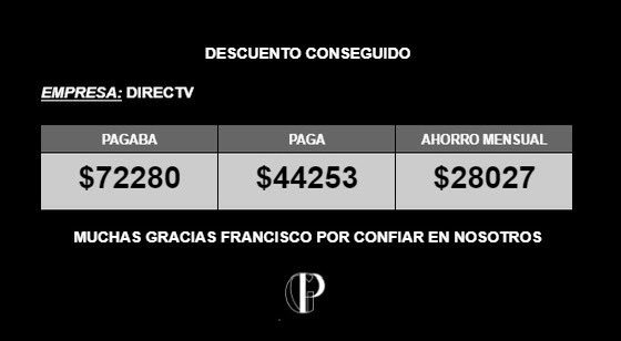 gestionesar's tweet image. Ahorro que conseguimos para Fran en Directv 
Gracias por confiar en nosotros❤️

#Directv #ahorro #cable