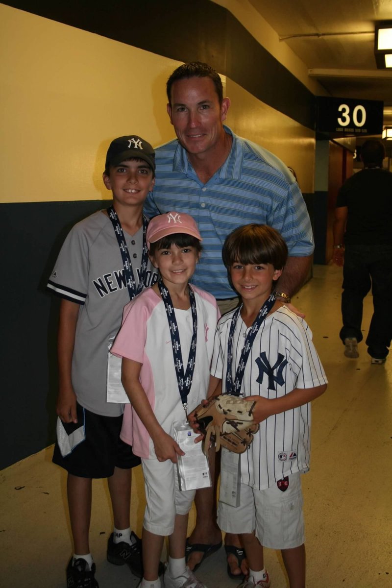 smcvt's tweet photo. @flash17yes Flash, on Martha’s Vineyard watching the HR Derby with my family reminising about how nice it was of you to pause for a photo at the HRD at Yankee Stadium in 2008. Stay well! I enjoy your work on YES. GO YANKEES! https://t.co/xeRt0d0h5x