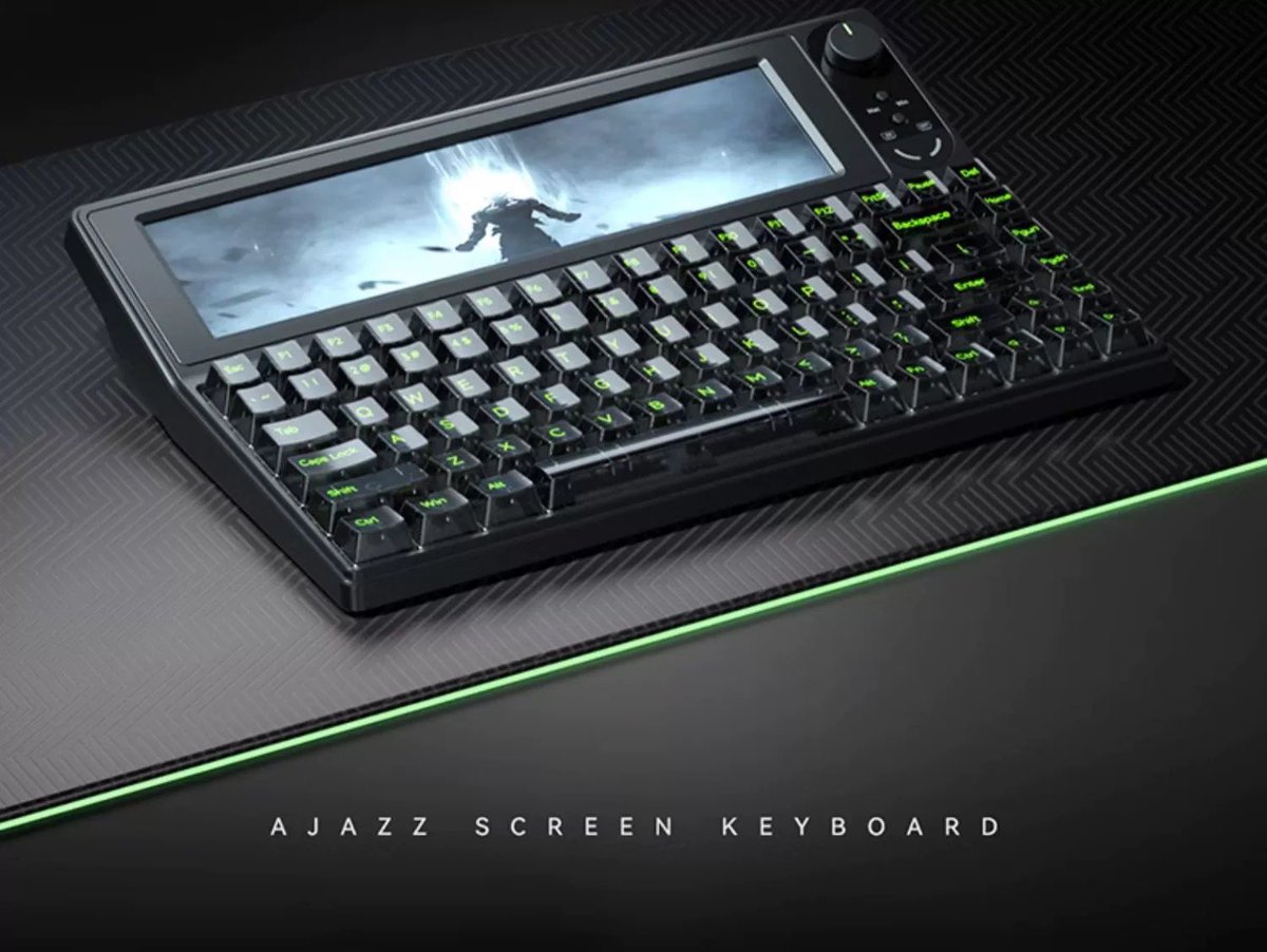 ㊗️取扱決定] AJAZZ 10.1inchディスプレイ付き メカニカルキーボード