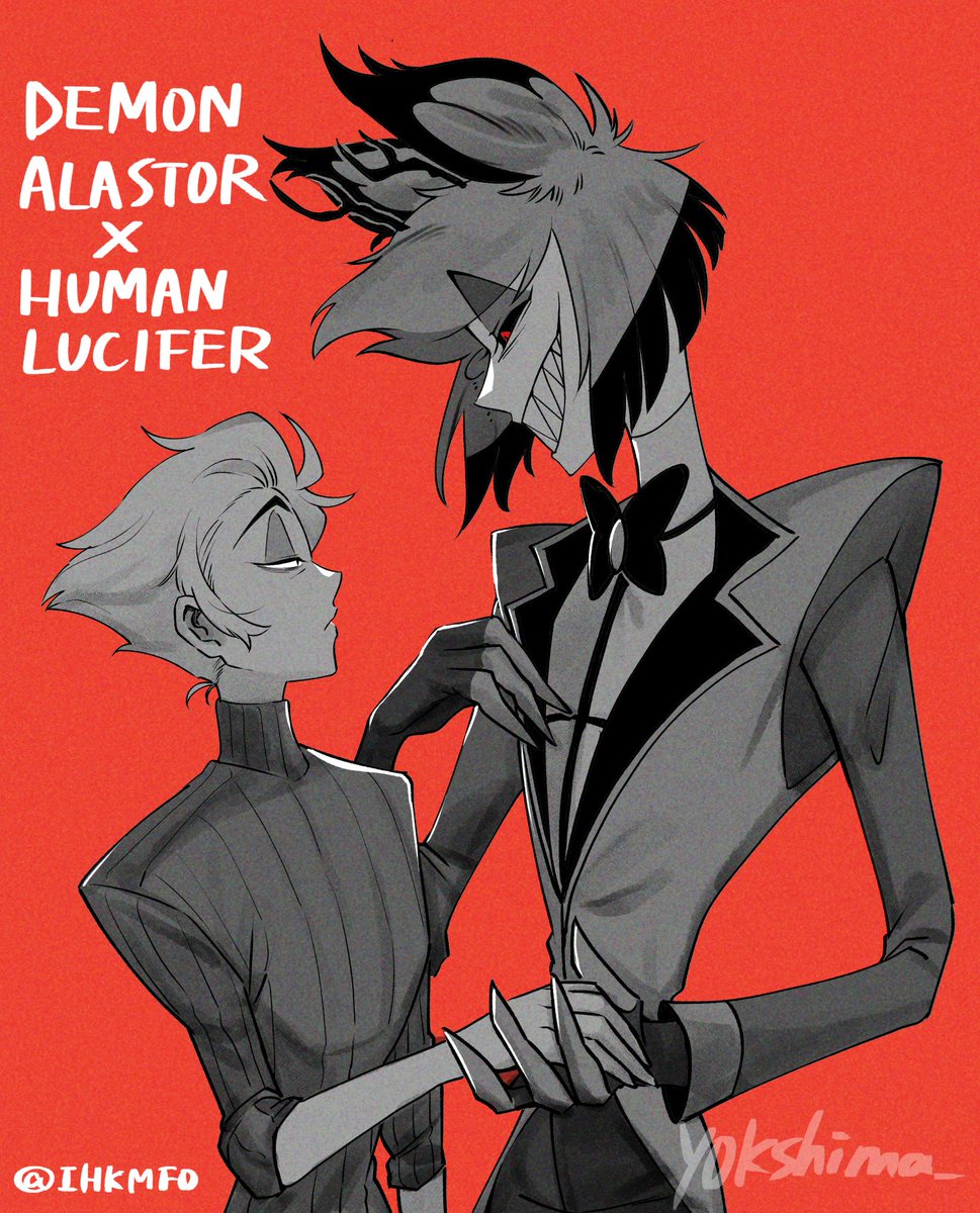 yokshima_'s tweet photo. "DEMON ALASTOR×HUMAN LUCIFER"(@IHKMF0 )
最高すぎる📻🍎AUファンアートです https://t.co/ZjOgHXM7Qs