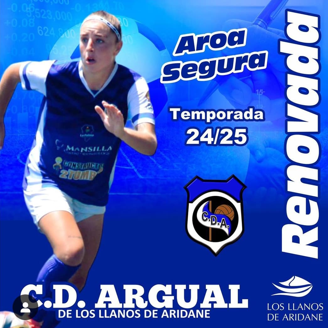 Renovación de <a href="/aroasegura/">Aroa Seguraa</a> un año más jugará en Argual, en busca del ascenso a 2REF.
Seguimos ready!!!!