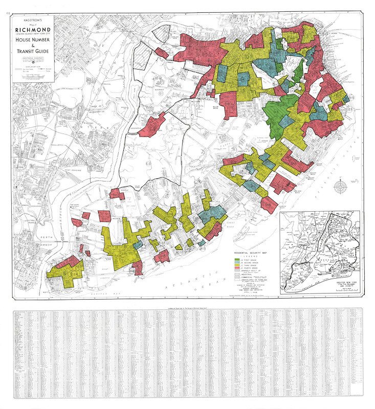 AIANYDI's tweet photo. Legacies of Redlining Event Tomorrow!

For a deep dive with a knowledgable panel, come tomorrow Tue at 6pm to the Center for Architecture to better understand the legacy of redlining in the borough of Staten Island.

Register online at AIANY. https://t.co/FB9zFrCRsC