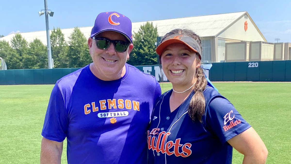 Ayla Holmes 2027 (@ayla2027) on Twitter photo Started off my week with another transcendent <a href="/clemsonsoftball/">Clemson Softball 🥎</a> camp! ☀️ Thank you to Coaches <a href="/rittmanjohn/">John Rittman</a>, <a href="/ClemsonCoachKJ/">Kyle Jamieson</a>, <a href="/katierepole/">Katie “Crash” Repole</a> & <a href="/jesss_harper/">jess harper</a> for sharing your knowledge w/ us today & giving us a glimpse into what being a Tiger is like.🧡🐅💜 Can’t wait to come back! Started off my week with another transcendent <a href="/clemsonsoftball/">Clemson Softball 🥎</a> camp! ☀️ Thank you to Coaches <a href="/rittmanjohn/">John Rittman</a>, <a href="/ClemsonCoachKJ/">Kyle Jamieson</a>, <a href="/katierepole/">Katie “Crash” Repole</a> & <a href="/jesss_harper/">jess harper</a> for sharing your knowledge w/ us today & giving us a glimpse into what being a Tiger is like.🧡🐅💜 Can’t wait to come back!