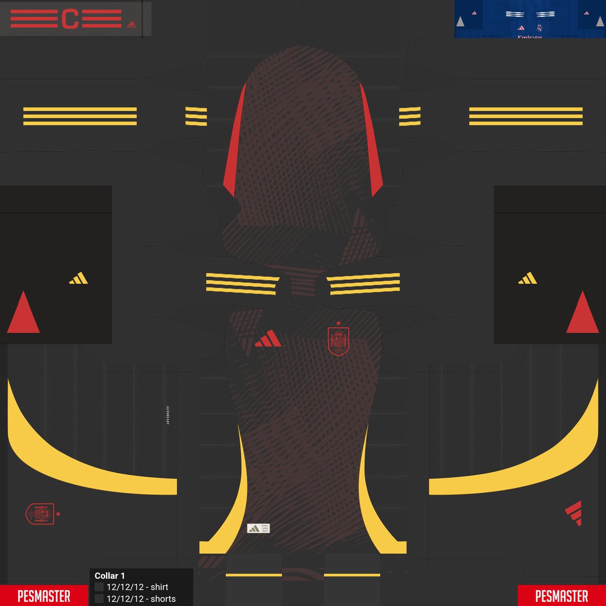 peri_cor's tweet photo. Spain third fantasy kit thanks to @PESMasterSite
Petermaster in Showcase
#España #C4MPEONES #EURO2024 #eFootball2024 #eFootball2021 #pes2021 #kitcreator #kits #editkits
@Nono1978Amc @PeSoccerWorld
@EditemosPES @play_eFootball @DigitalKits_ https://t.co/64MGgVNDG8