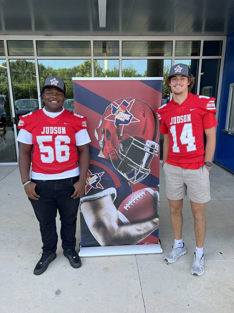 Joel Call (@coach__call) on Twitter photo Great time at <a href="/PeanutButterBwl/">Peanut Butter Bowl</a> kickoff. Judson football & <a href="/JISD_ATHLETICS/">Judson ISD Athletics</a> are always proud to be a part of this. If your team wants to be a part of this in the future hit me up, you wont regret it. These 2 young men represented our program well. <a href="/JackCall14/">Jack Call</a> <a href="/nolimitjosiah1/">Josiah"Mean"Green</a> Great time at <a href="/PeanutButterBwl/">Peanut Butter Bowl</a> kickoff. Judson football & <a href="/JISD_ATHLETICS/">Judson ISD Athletics</a> are always proud to be a part of this. If your team wants to be a part of this in the future hit me up, you wont regret it. These 2 young men represented our program well. <a href="/JackCall14/">Jack Call</a> <a href="/nolimitjosiah1/">Josiah"Mean"Green</a>