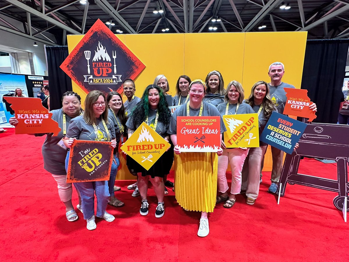 The <a href="/EVSC1/">EVSC</a> school counselors had a blast at <a href="/ASCAtweets/">ASCA</a> here in Kansas City! We’re fired up and excited to bring new ideas to our schools! 🔥 #ASCA24 <a href="/ISCA_IN/">ISCA-IN</a>