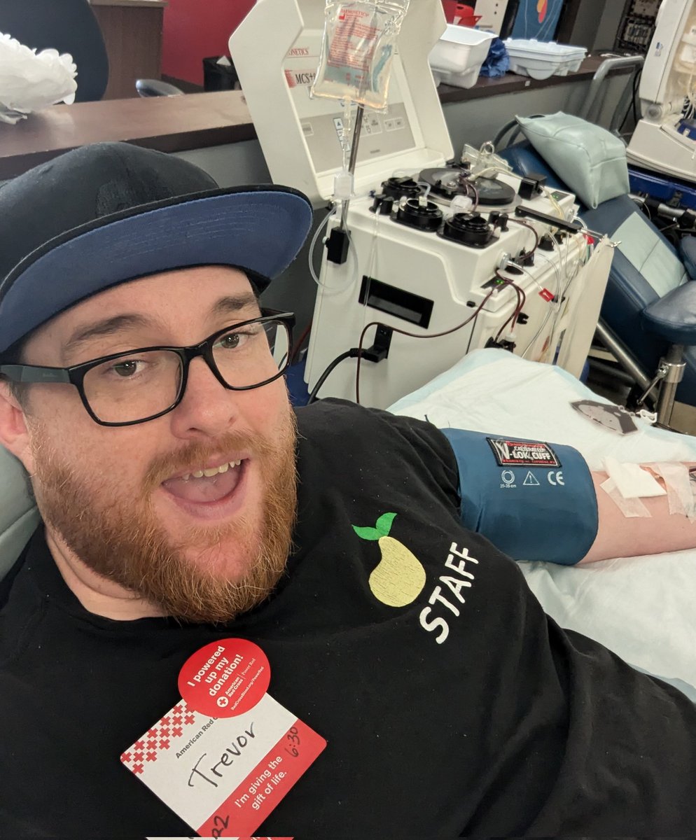 Crushing the after work blood donation. This will mark 2 full gallons donated since moving to socal. If you can donate, go do it!