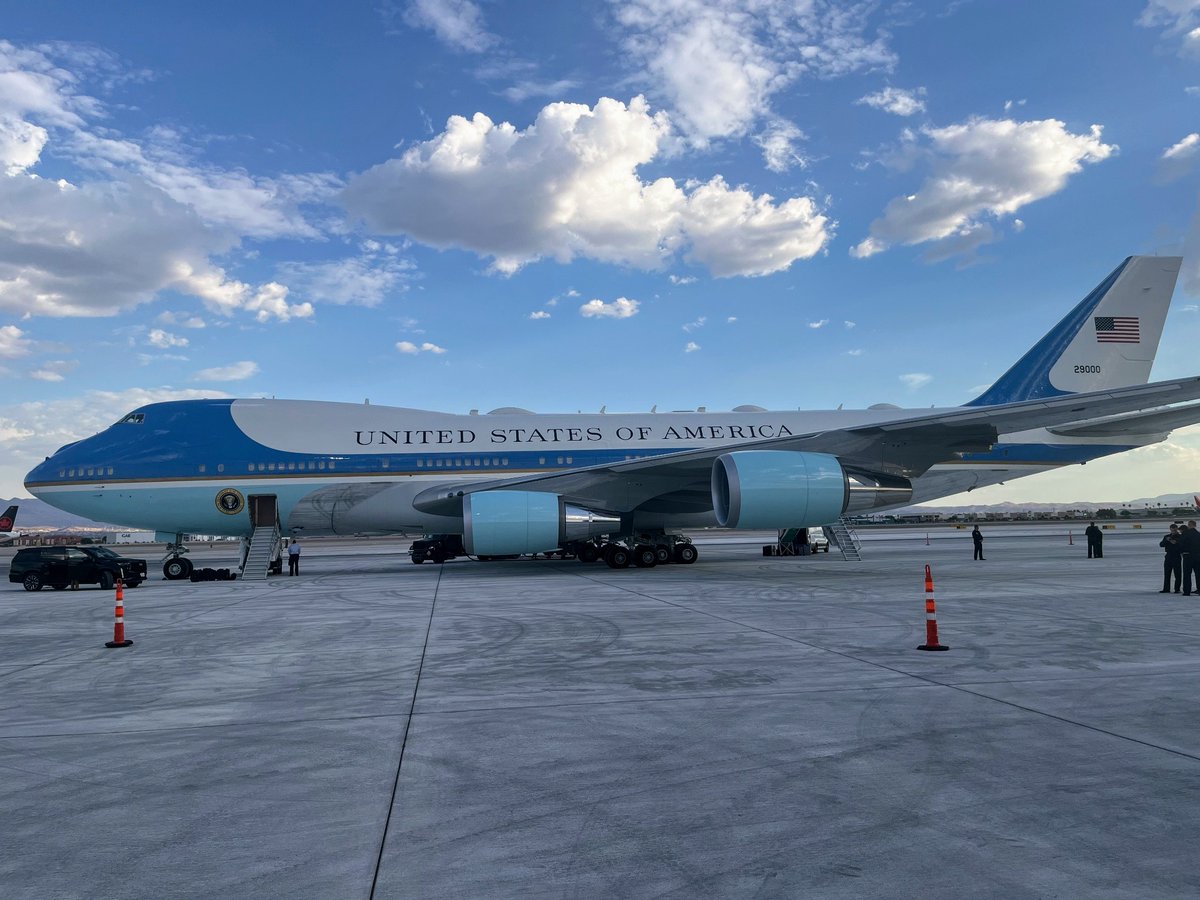 President Biden just arrived in Las Vegas. Everybody act normal.