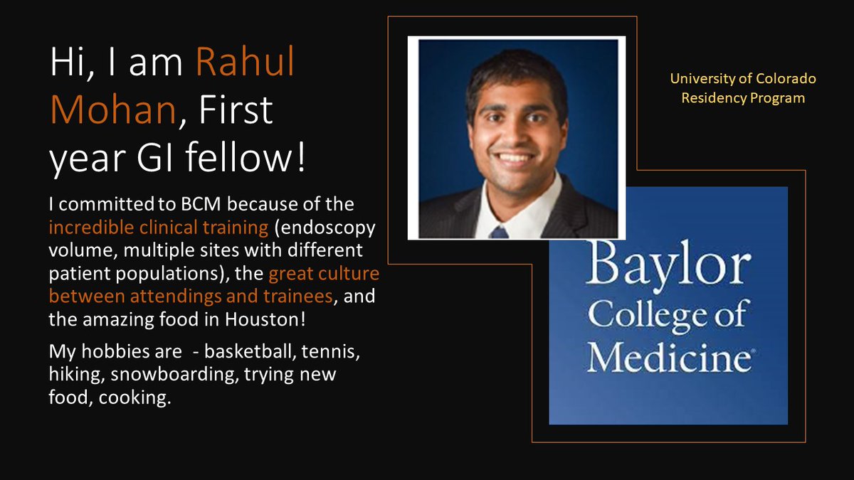 bcm_gihep's tweet image. Wait—we have more to announce! @rahulmogan99 is with us for the next three years (at least!) from @MedicineCU! His profile says he has no followers, but we will change that TODAY. Welcome to H-town! @AmerGastroAssn @AmCollegeGastro