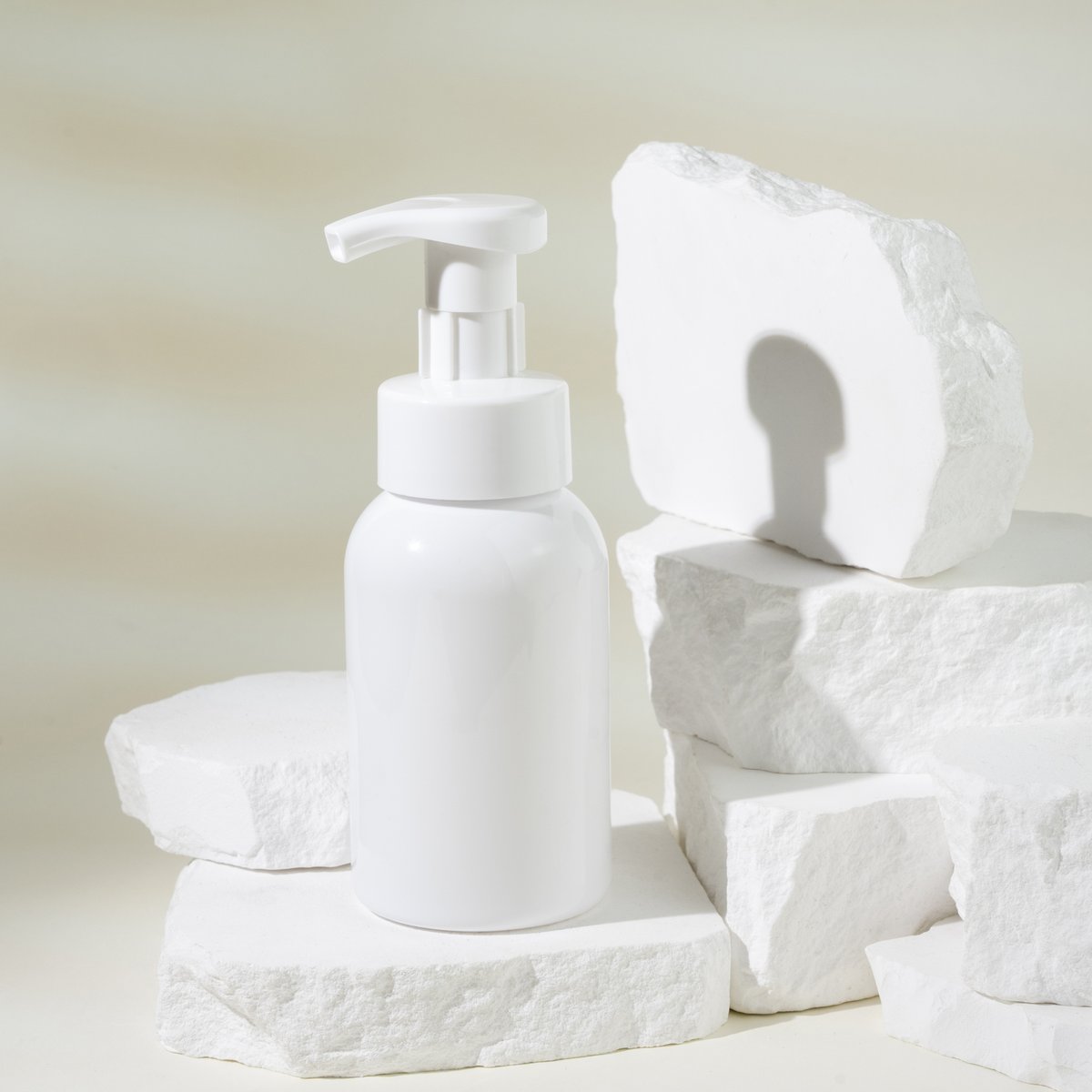 Introducing Berlin Packaging sleek white PET bottles with foam pump! Perfect for the personal care and beauty industry. Ideal for liquid soaps, facial cleansers, and more. #Packaging #PersonalCare #Beauty #Innovation