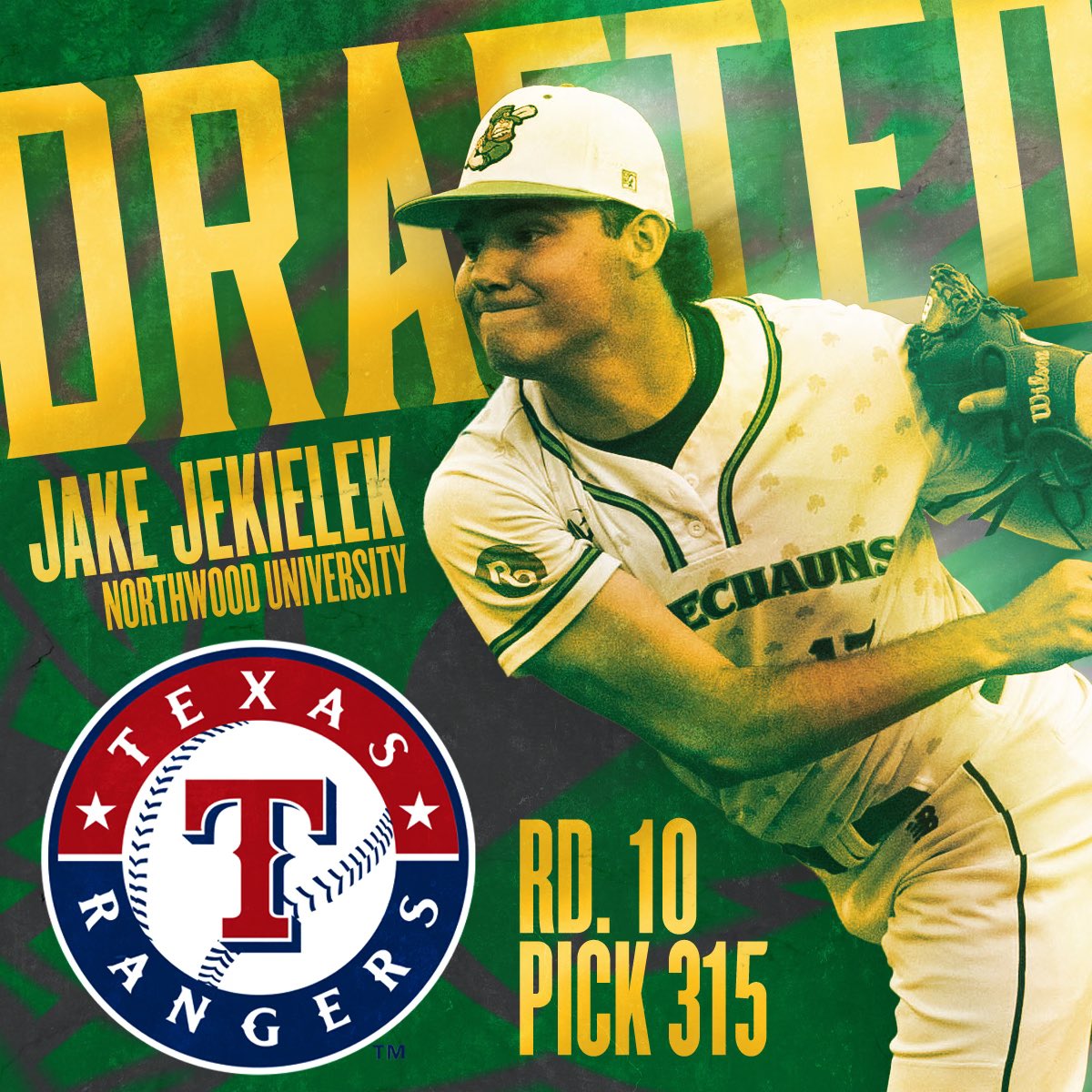 🚨Signed🚨 <a href="/jake_jekielek/">Jake Jekielek</a> congratulations on being signed to @rangers ‼️Jekielek has been a stalwart reliever for the Leprechauns this season. Now in his second season in the NWL having played with Battle Creek last season.