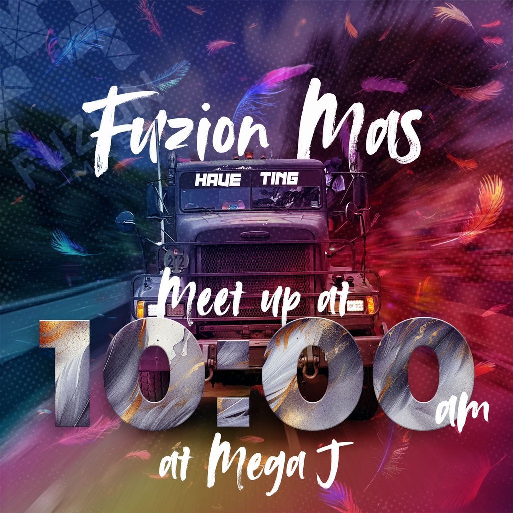 FuzionMas's tweet photo. Fuzion Fam, we have Ting!
Meet up time tomorrow at 10am. ๐
Letโs POP IT one last time for the road ๐๐พ๐พ
#phantos #FuzionMas #fuzion2024 #Fuzion #Fuzionfam #Carnival2024 #fuzionevents #Slucarnival2024 #SLUcarnival #Miamicarnival #SaintLuciacarnival2024 https://t.co/50uDoDE4uc