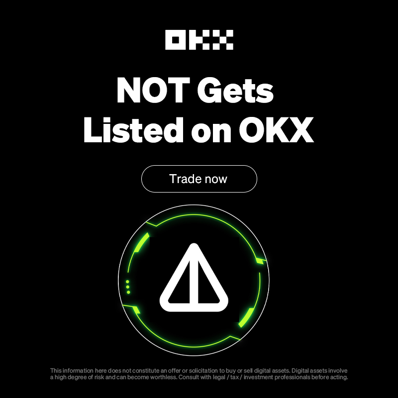 okx's tweet photo. 🚀 Smart traders never wait, start to build your crypto portfolio with top-performing tokens $NOT $TON $XR $PEPE $DOGE and more in OKX

🎁 Sign up to get up to $50 reward today!
