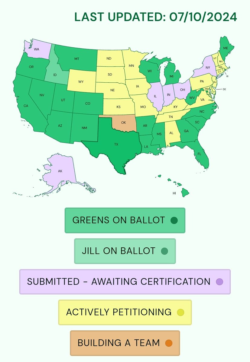 Wangenstein's tweet photo. A vote for Biden is a vote for Trump.
If you're serious about keeping Trump out of office, it's time to #AbandonBiden and #VoteGreen.
Jill Stein is on the ballot in enough states to win the election, and unlike Biden, isn't committing genocide and hasn't surrendered to Trump. https://t.co/Uo3YhMHy9j
