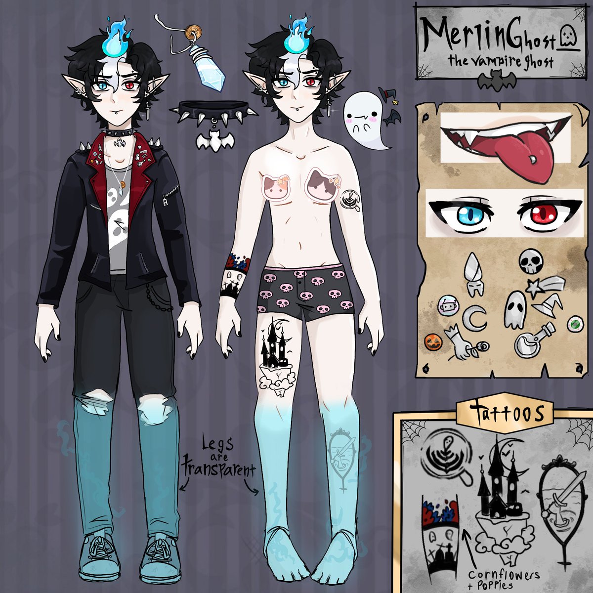 MerlinGhost_'s tweet image. Hello! Welcome to my spooky castle!! (㇏(•̀ᵥᵥ•́)ノ)
I'm Merlin, your favorite vampire ghost vtuber &amp;lt;3

----------------------------------
🎨Art: Me!
👻Twitch: twitch.tv/merlinghost_
🦇Carrd:  ko-fi.com/merlinghost