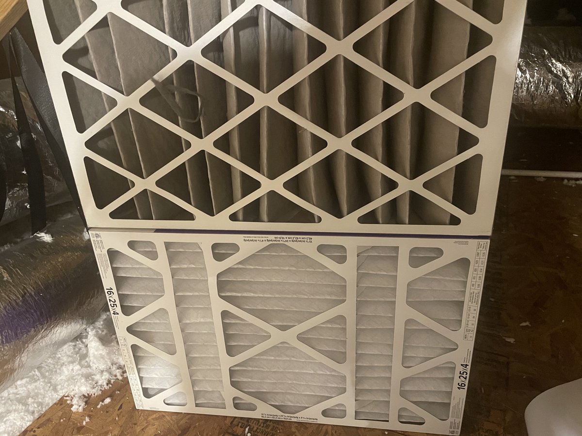 First time changing out my furnace filter. Need all the airflow I can get in the Texas heat. Went to a 12 Merv from a 11 Merv so slight trade off in filtration vs airflow.