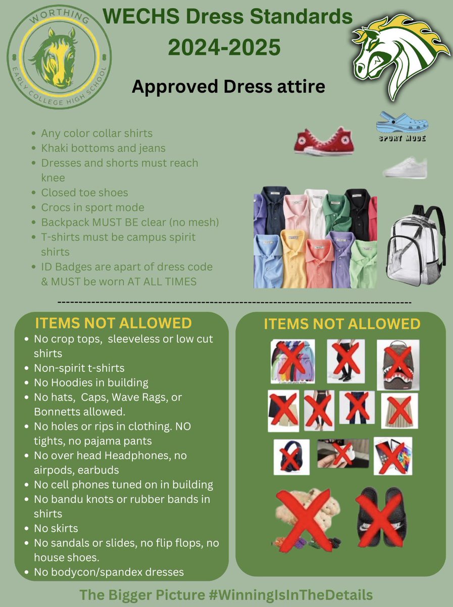 Worthing Early College High School (@worthingcolts1) on Twitter photo Approved Dress Standards!!! School is starting soon! Make sure your fit is scholarly approved! #Winningisinthedetails #TheBiggerPicture <a href="/AlexG550/">Alexandria Gregoire</a> Approved Dress Standards!!! School is starting soon! Make sure your fit is scholarly approved! #Winningisinthedetails #TheBiggerPicture <a href="/AlexG550/">Alexandria Gregoire</a>