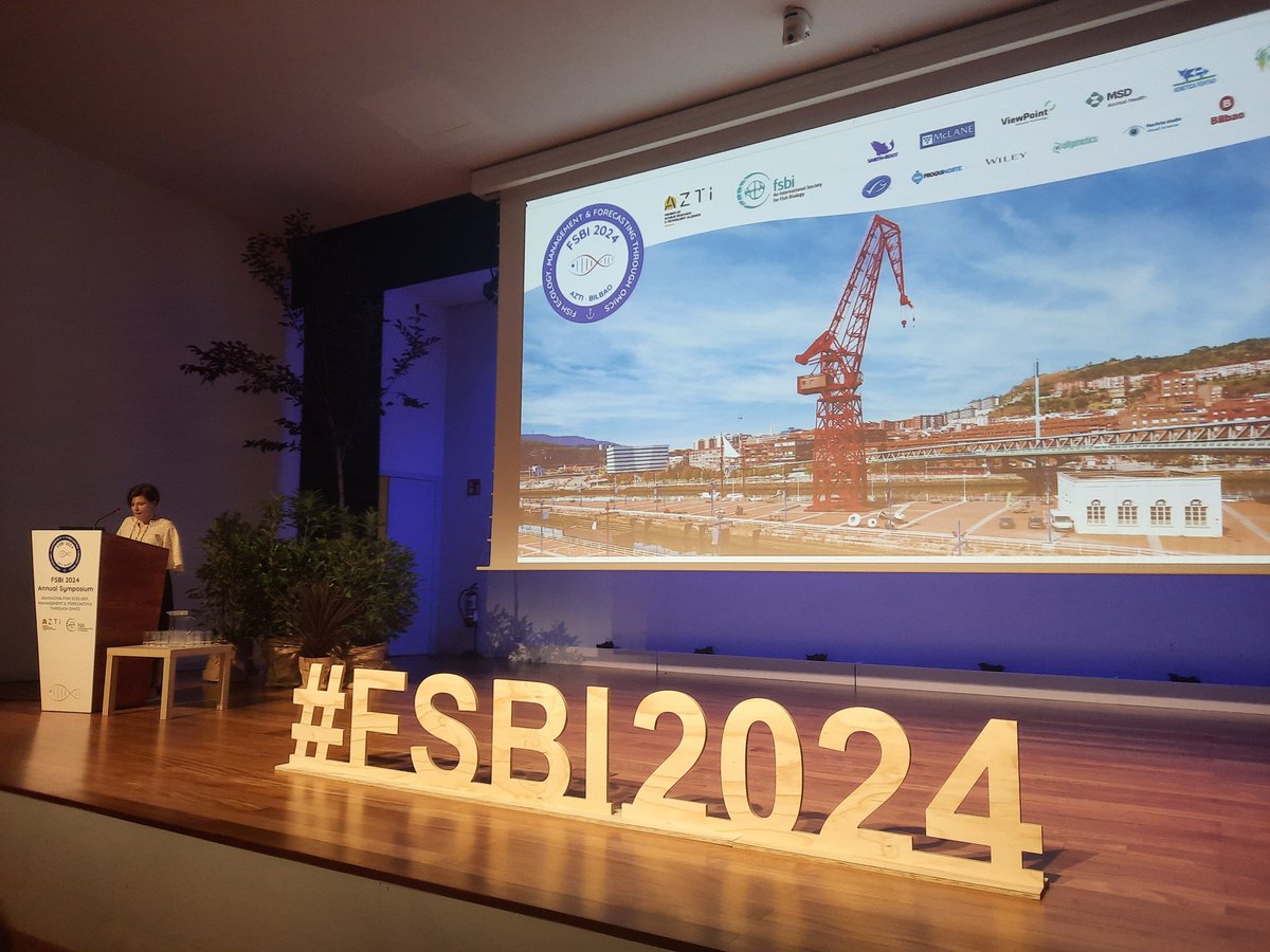 iraide_aa's tweet photo. Opening ceremony of #FSBI2024 by 3 powerfull and inspiring women 🫶🏻🫶🏻🫶🏻 @TheFSBI  president Holly, our convenor @naiara_re  and director @msanturtun from @azti_brta to bring the best scientific level to #Bilbao on #fish🐟, #fisheries 🎣 and #omics🧬 for this week @fsbi_symposium https://t.co/kmZsWIErYv
