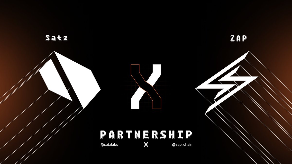 Satzlabs's tweet image. 📢  Partnership Announcement

We&apos;re excited to announce our new partnership with @zap_chain

ZAP is a decentralized Bitcoin Zk Rollup compatible with the #EVM ecosystem. ⚡

Satz’s innovative tech stack will enable programmable anchoring on native Bitcoin for ZAP.

Together,…