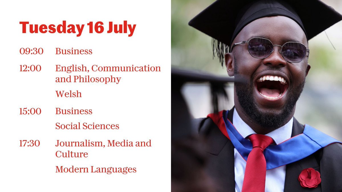 cardiffuni's tweet image. It&apos;s day two of #CardiffGrad 2024! 🎓 

Llongyfarchiadau/congratulations to the graduates of @cardiffbusiness, @CUEngCommPhilos, @ysgolygymraeg, @CUSocSci, @CardiffJomec and @cardiffmlang.