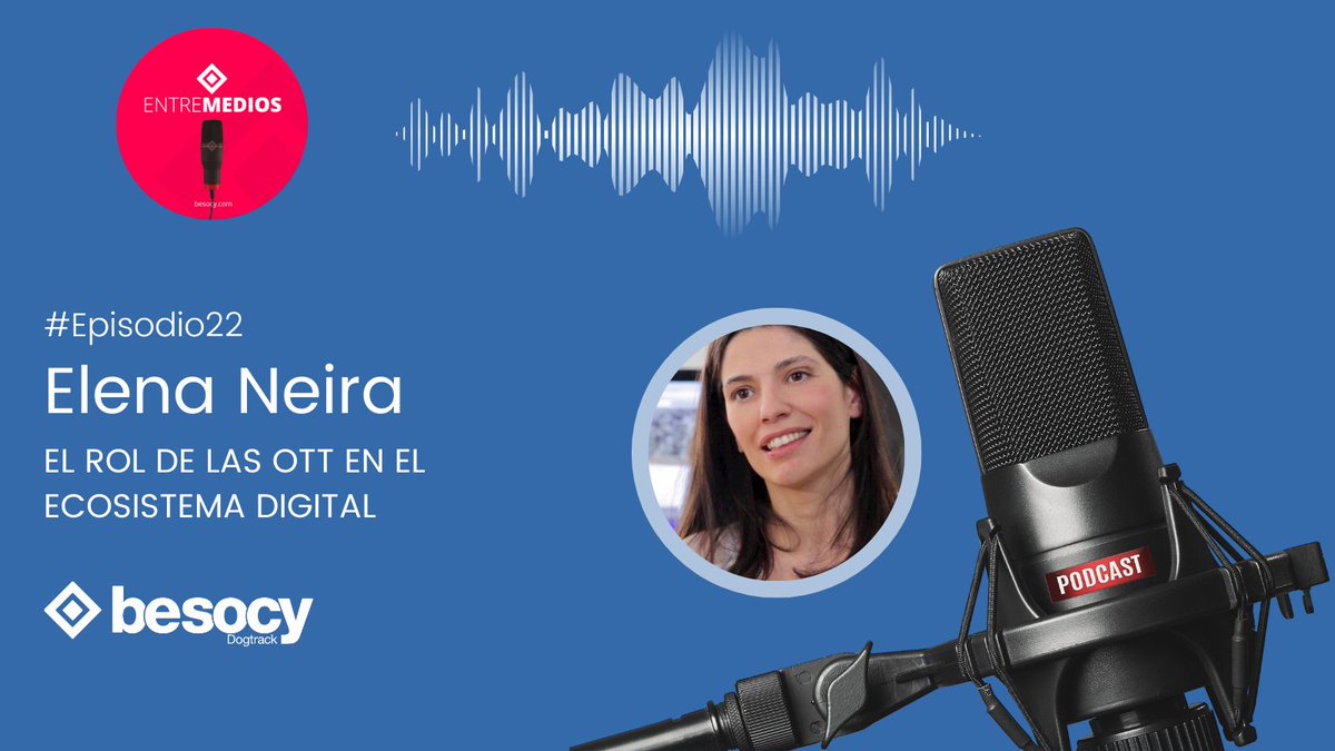 🎙️En el nuevo #podcast de ENTRE MEDIOS hablamos con <a href="/Elena_Neira/">Elena Neira</a> sobre el rol de las plataformas OTT en el actual ecosistema digital.

Muchas pistas y datos para comprender mejor el actual escenario de la industria audiovisual.

Podéis escucharlo aquí:

socy.es/26icu